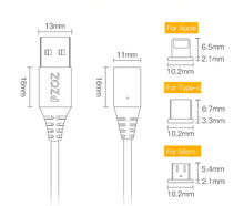 画像をギャラリービューアに読み込む, Magnetic Micro USB, Type C, Lightning to USB Cable